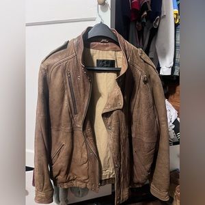 Vintage Robert Comstock Genuine Leather Flight Jacket